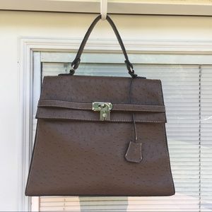 Vegan Leather Croc Handbag